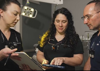 three doctors having a discussion