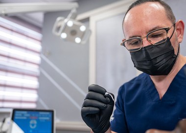 doctor treating a patient